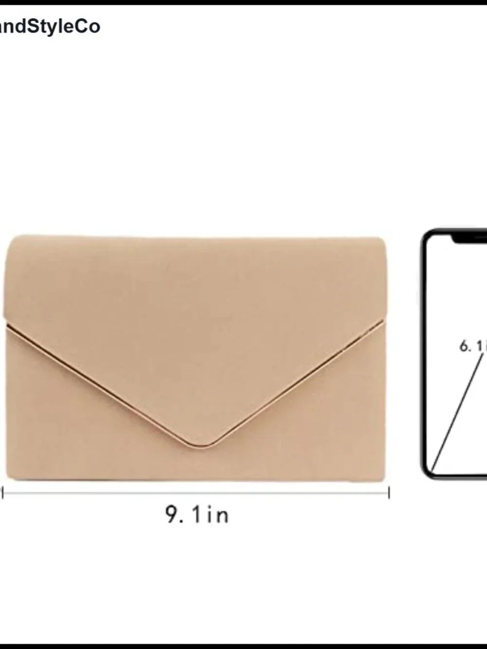 Suede Leather Envelope Clutch Crossbody Bag Detachable Chain Party Prom Wedding